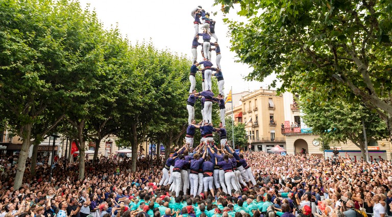 Imatge de l’acte Diada castellera de Les Santes
